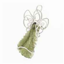 Ciondolo in argento con codice moldavite - angelo 11033