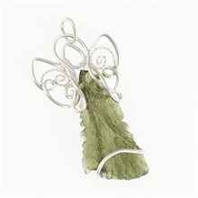 Ciondolo in argento con codice moldavite - angelo 11033