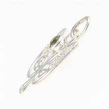 Silver pendant with moldavite - angel DR25-002