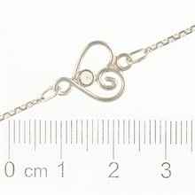Silver bracelet with moldavite DR26-001