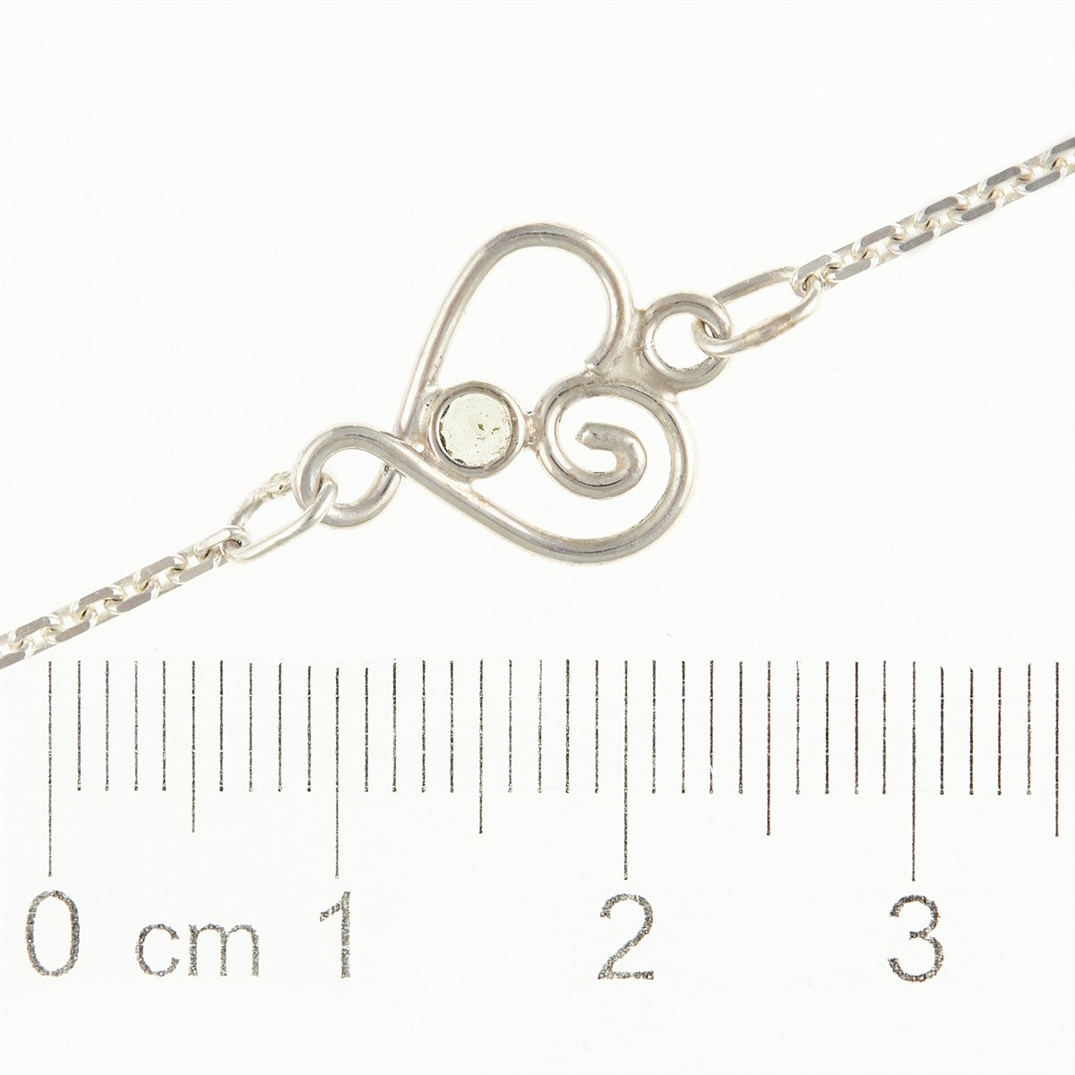 Silver bracelet with moldavite DR26-001
