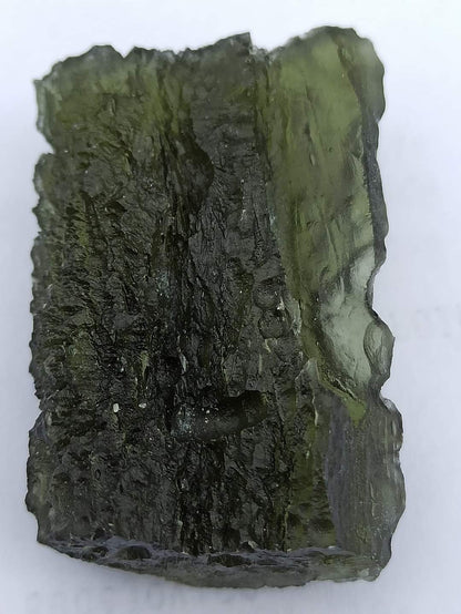 Moldavite Grezza da Nové Hrady - Dřevitý Zelený - 13.47g