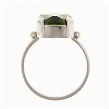 Anello Argento con codice moldavite 006