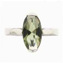 Anello Argento con codice moldavite 029