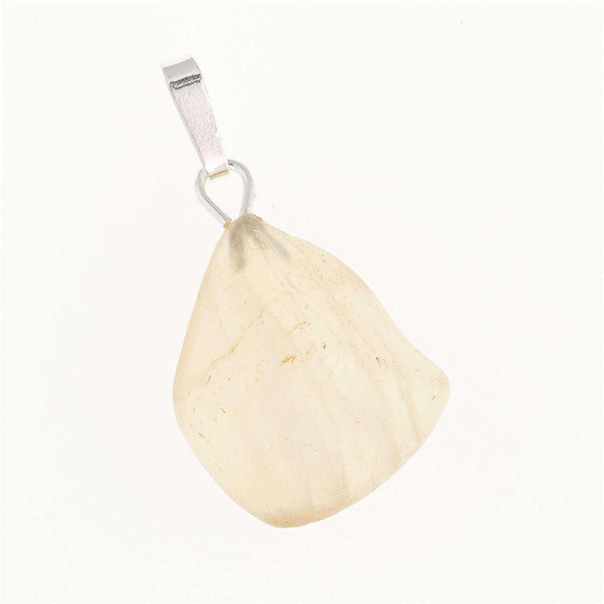 Silver pendant with Libyan glass 049