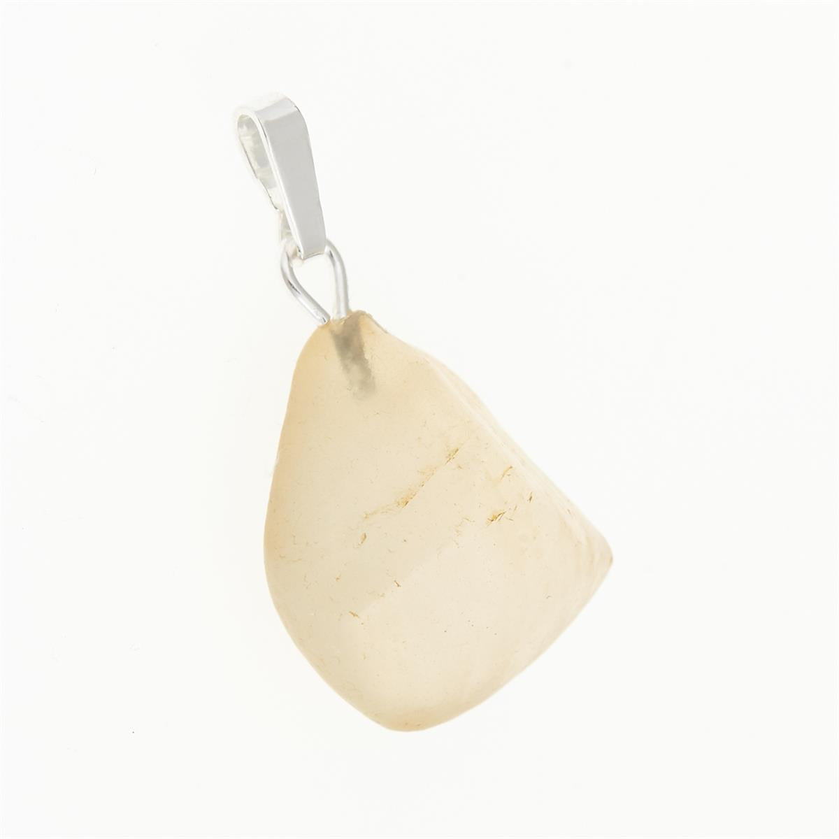 Silver pendant with Libyan glass 049