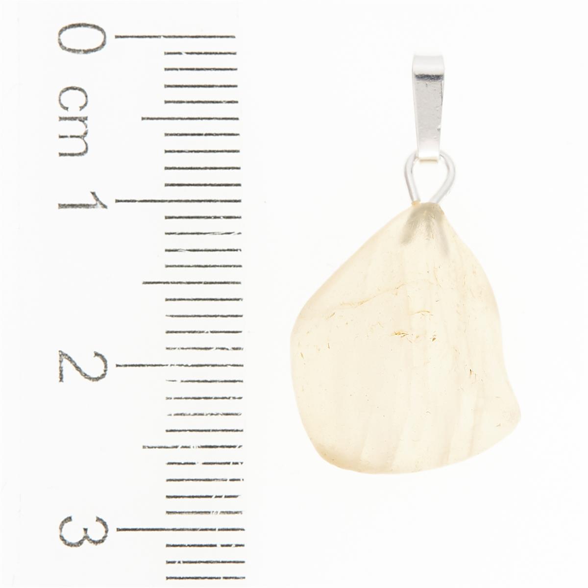 Silver pendant with Libyan glass 049