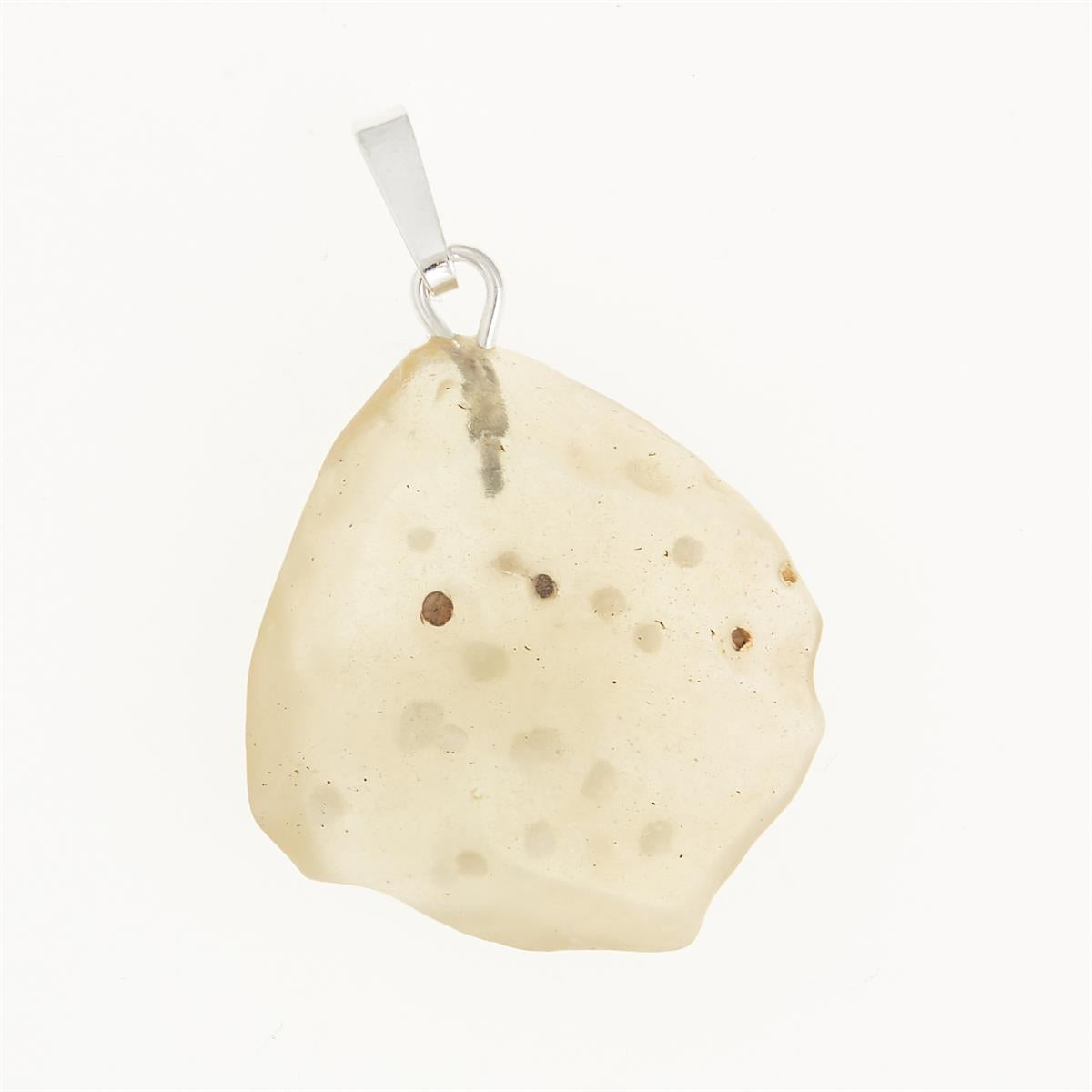 Silver pendant with Libyan glass 053