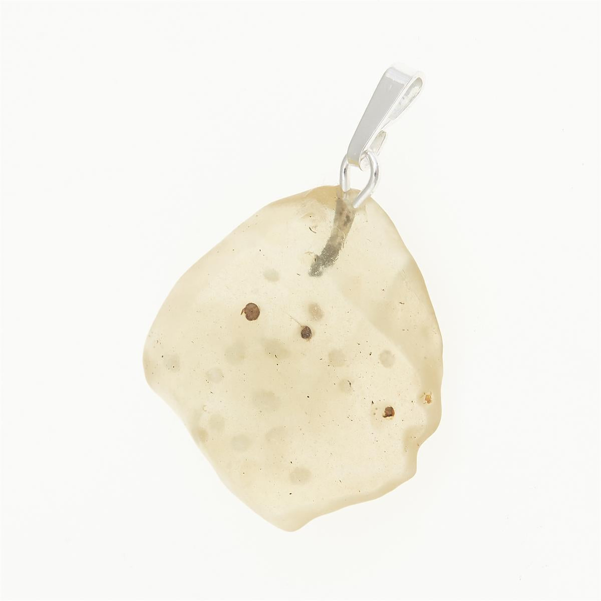 Silver pendant with Libyan glass 053