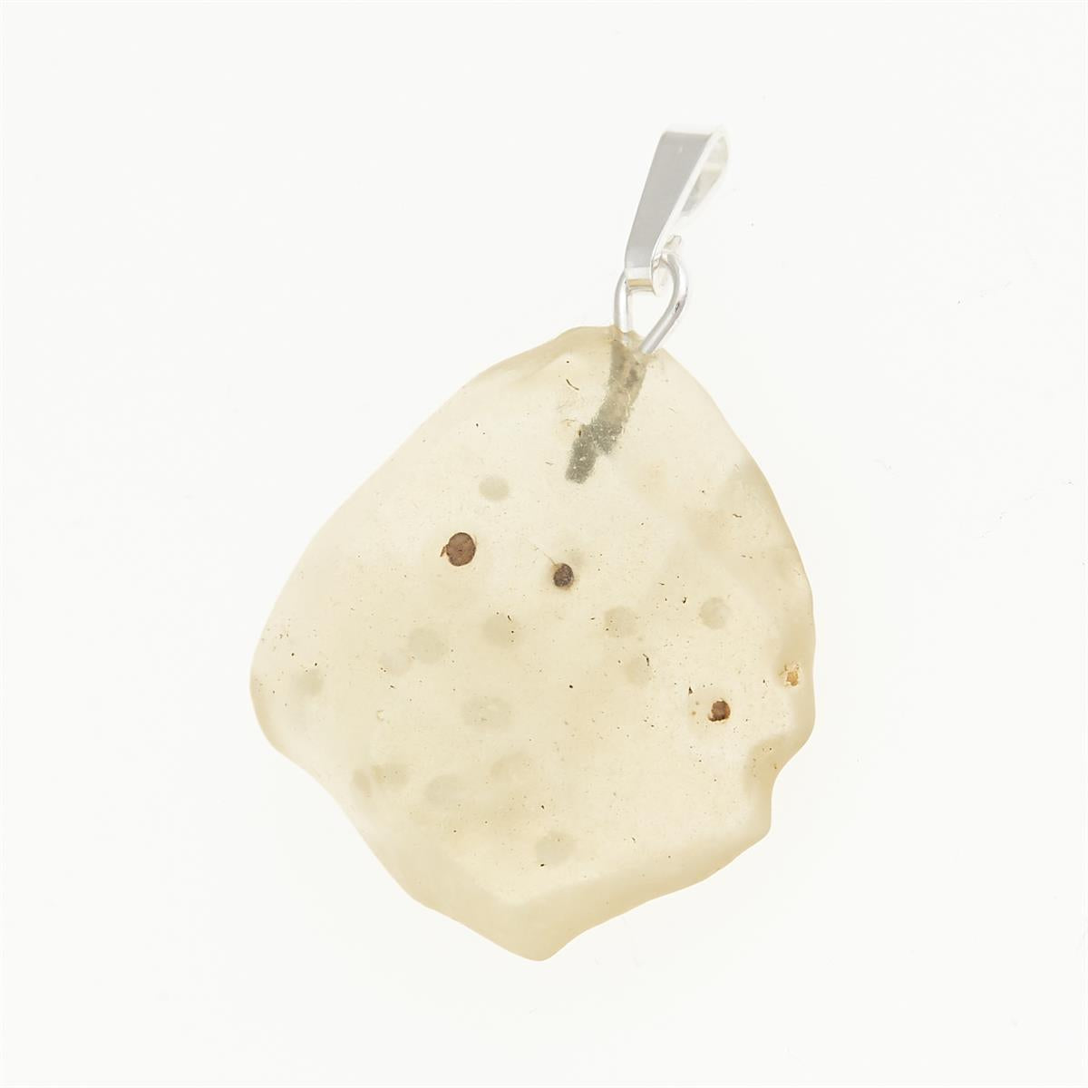 Silver pendant with Libyan glass 053