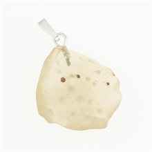 Silver pendant with Libyan glass 053