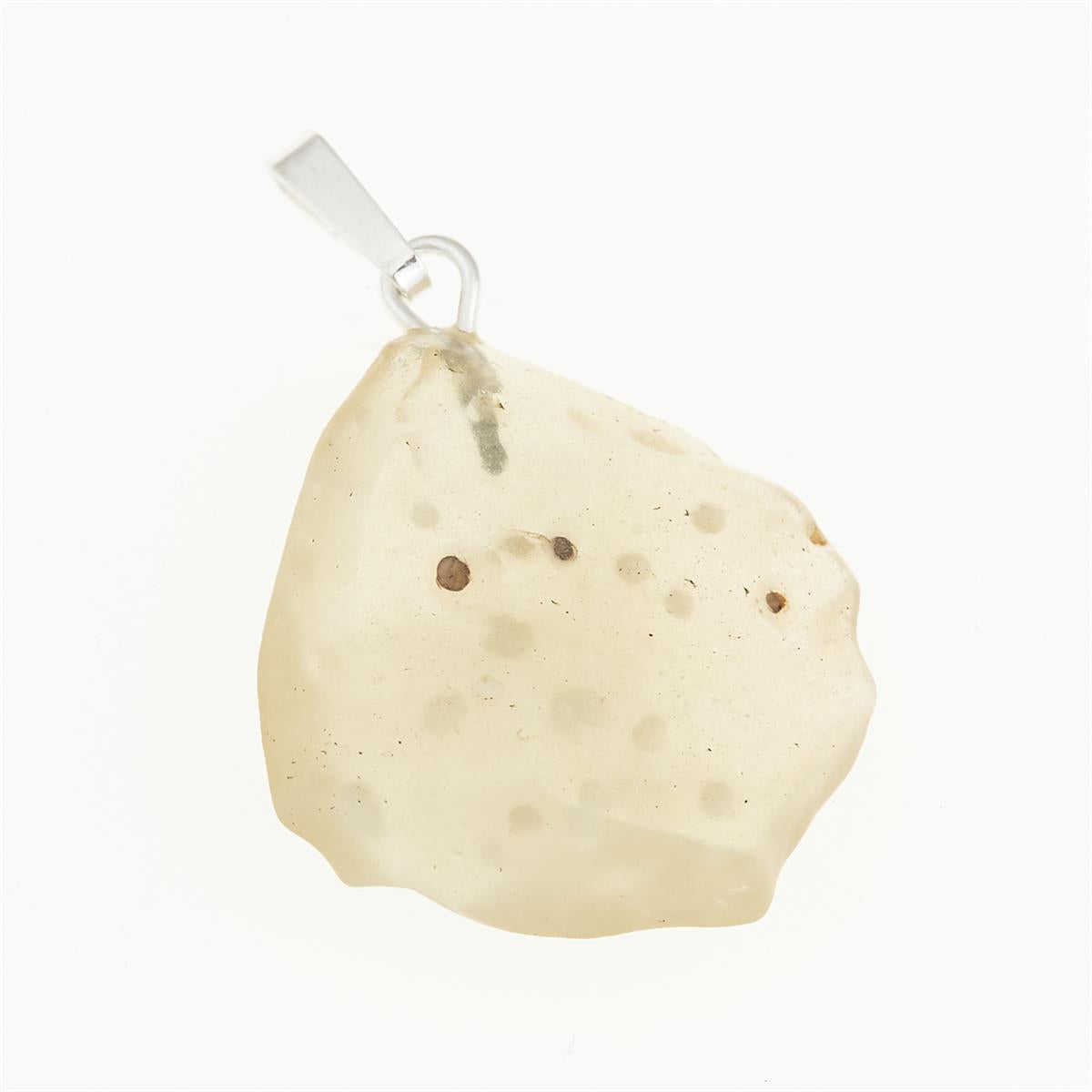 Silver pendant with Libyan glass 053