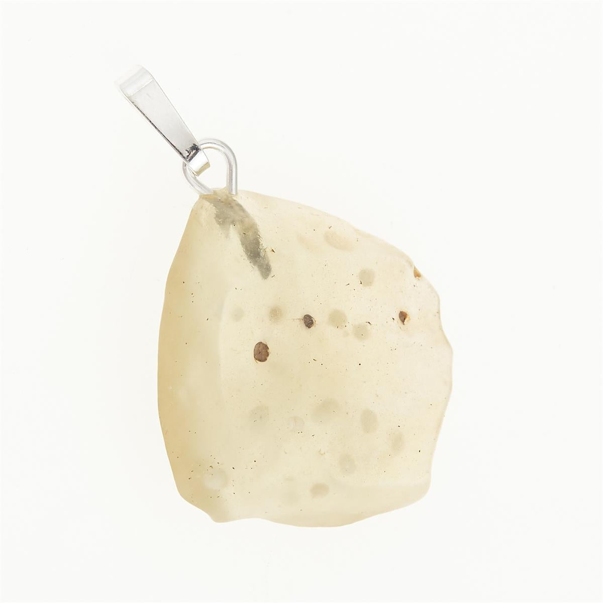 Silver pendant with Libyan glass 053