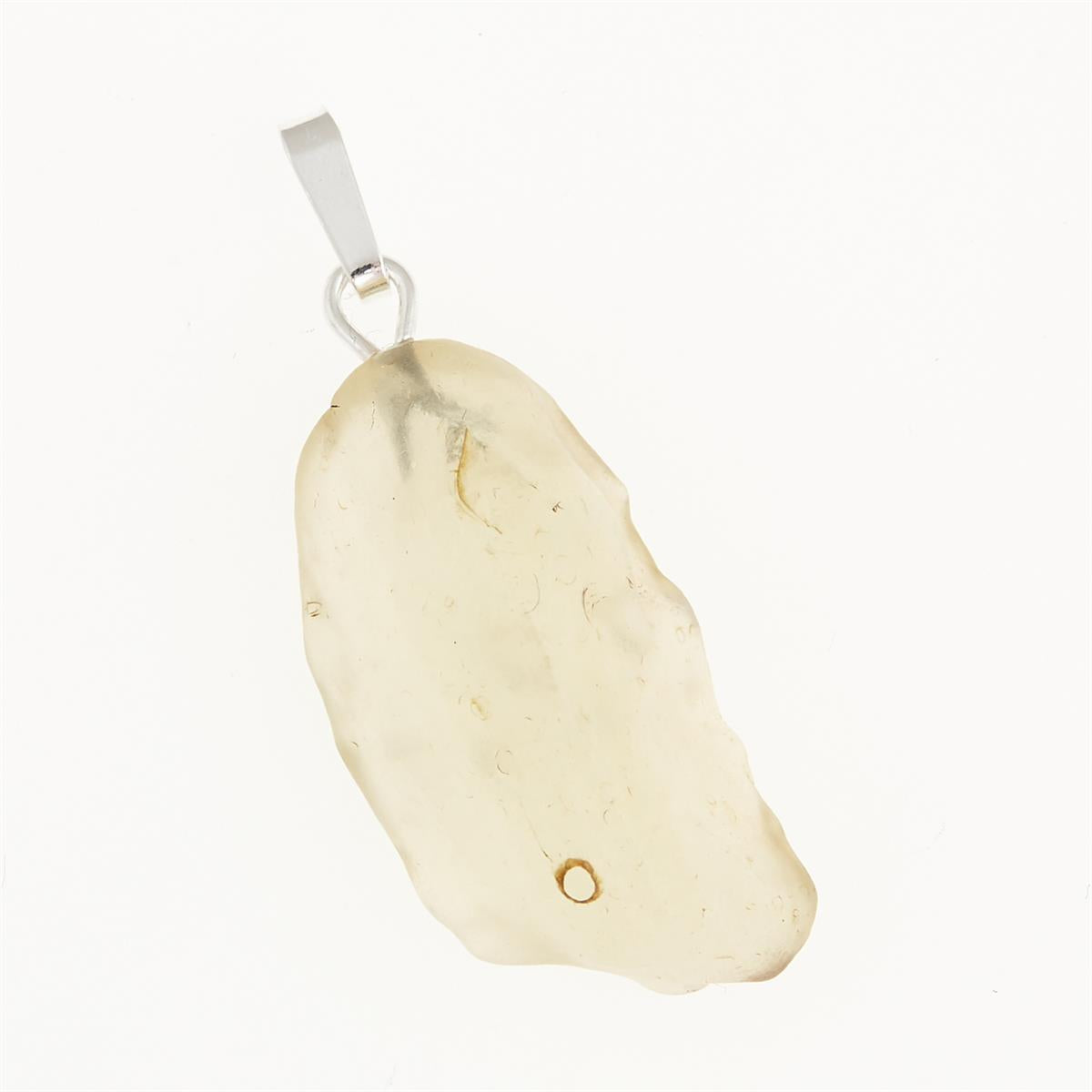 Silver pendant with Libyan glass 054