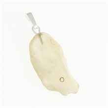 Silver pendant with Libyan glass 054