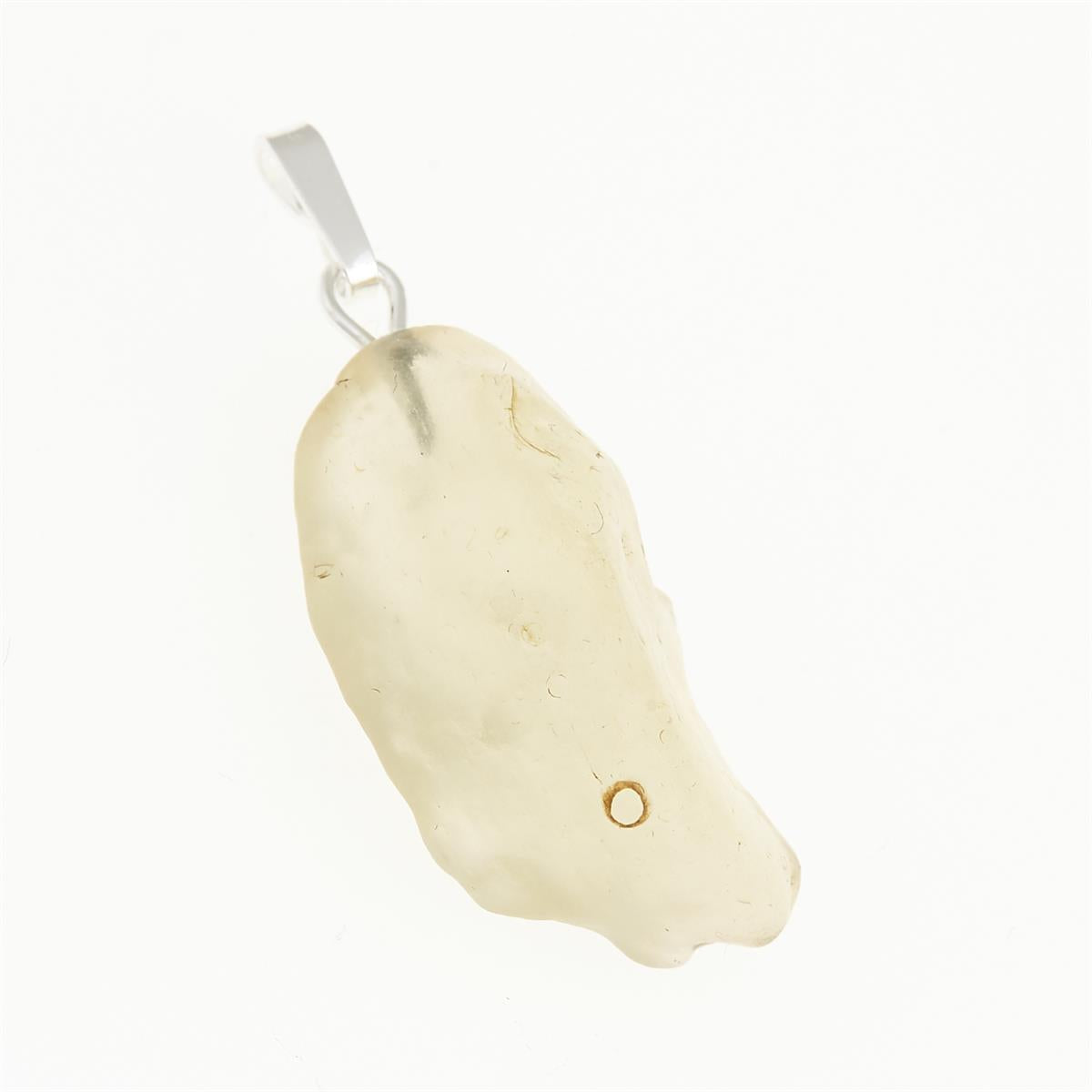 Silver pendant with Libyan glass 054