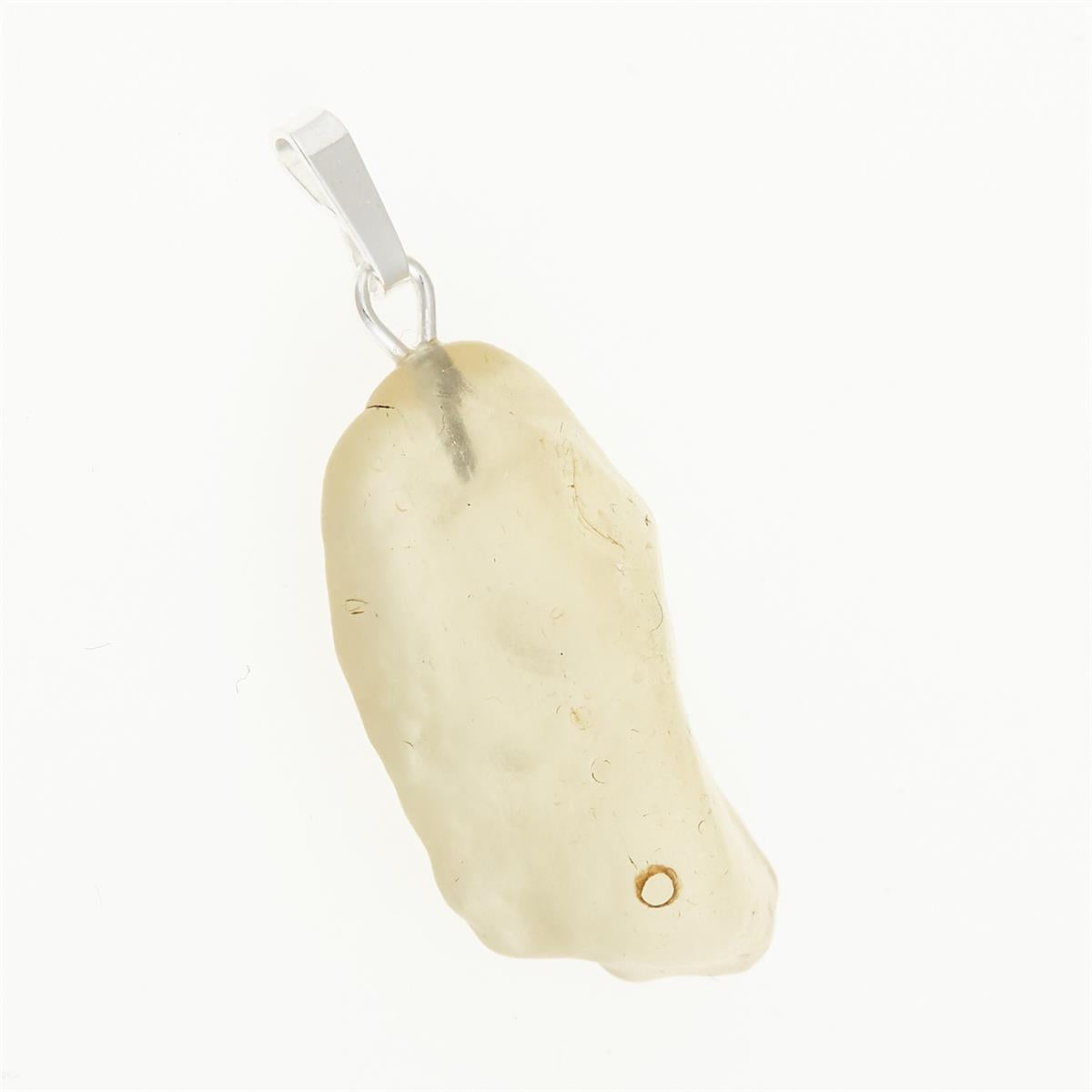 Silver pendant with Libyan glass 054
