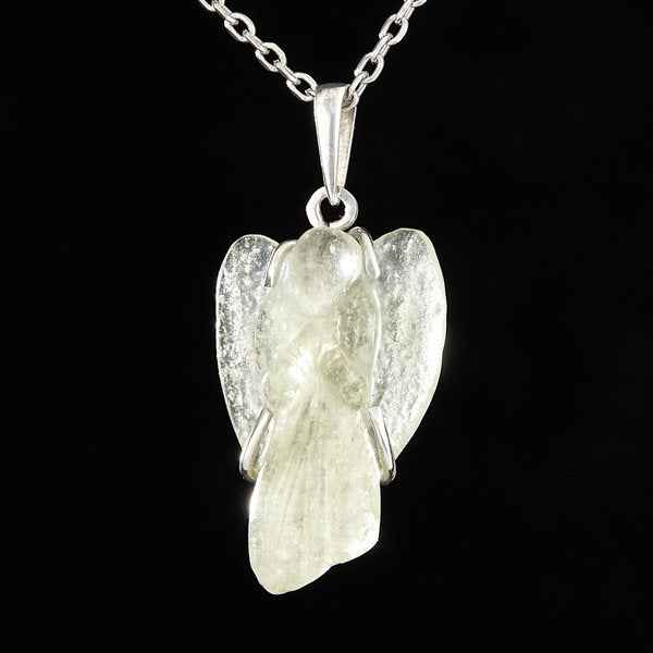 Silver pendant with Libyan glass - angel 25-75