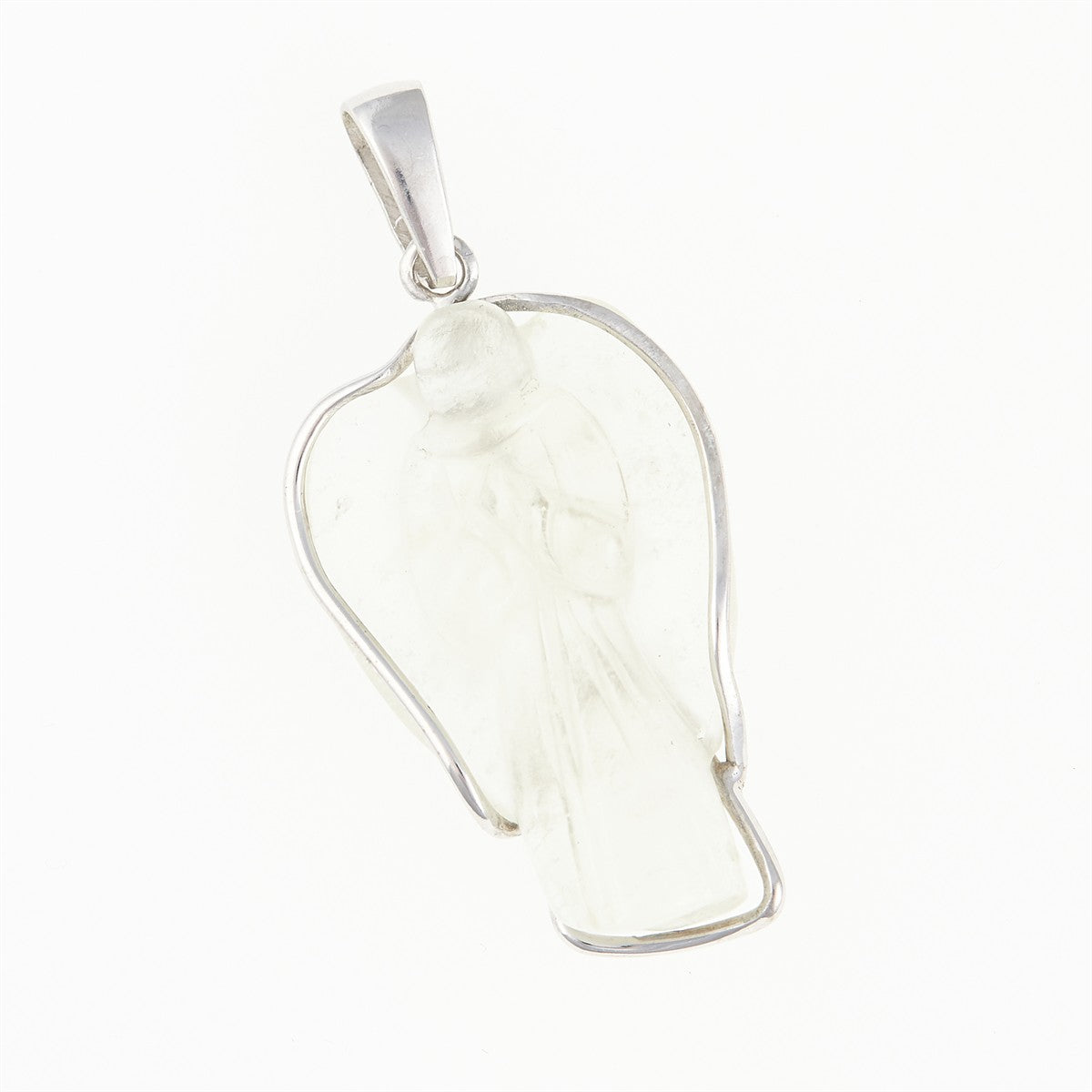 Silver pendant with Libyan glass - angel 25-76