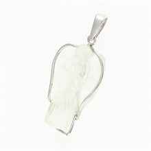 Silver pendant with Libyan glass - angel 25-76