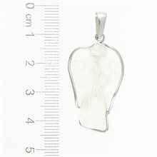 Silver pendant with Libyan glass - angel 25-76