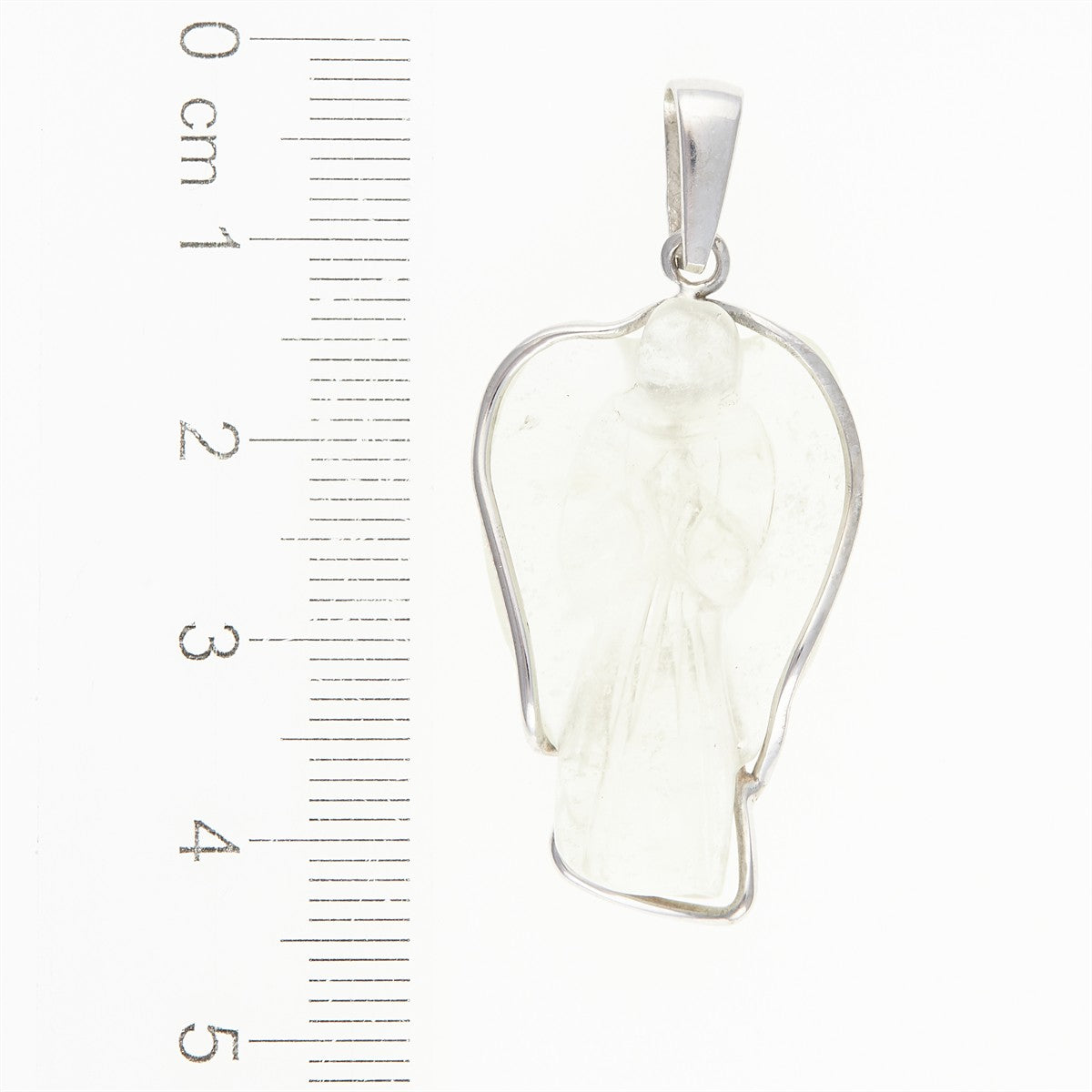 Silver pendant with Libyan glass - angel 25-76
