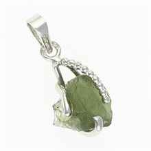 Ciondolo Argento con codice moldavite 25-015