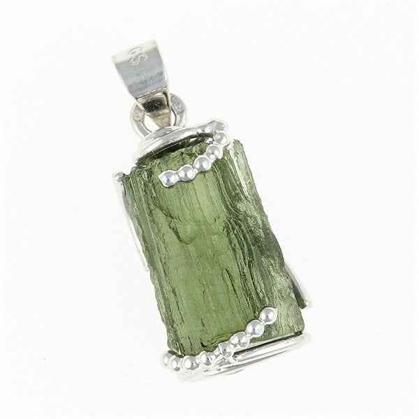 Ciondolo Argento con codice moldavite 25-017