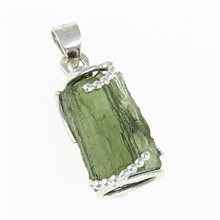 Ciondolo Argento con codice moldavite 25-017