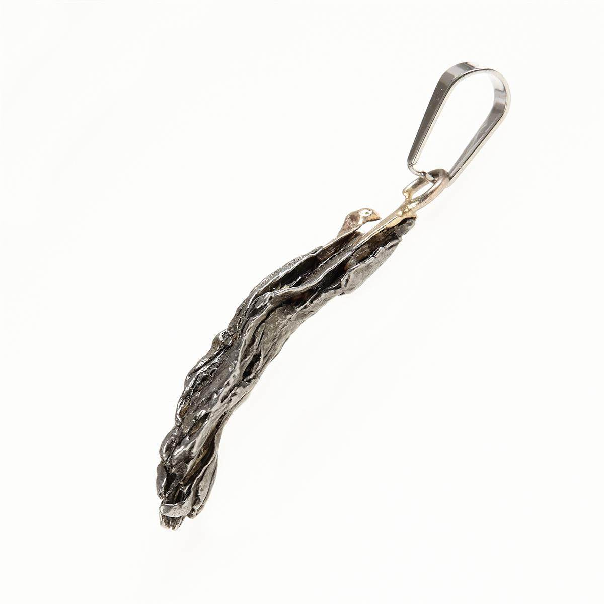 Pendant with meteorite 064