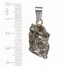 Pendant with meteorite 074