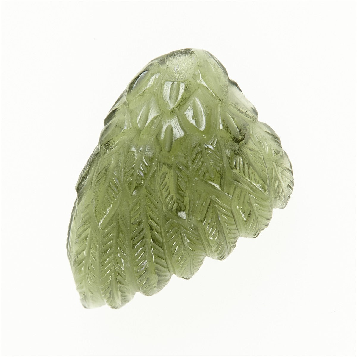 Moldavite in the shape of a wing - glyptic MF26-031