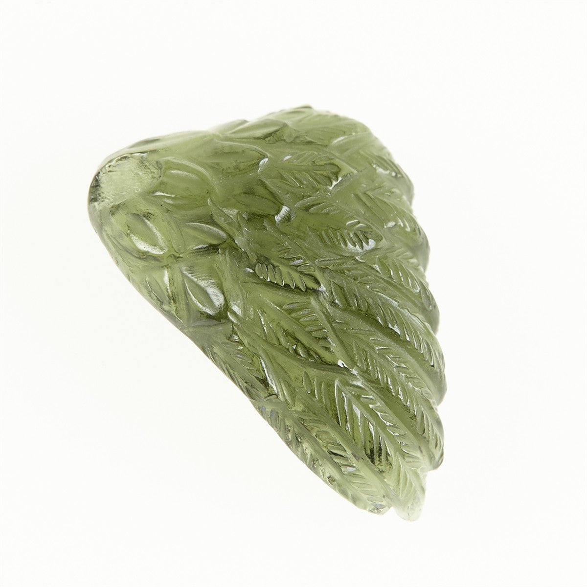 Moldavite in the shape of a wing - glyptic MF26-031