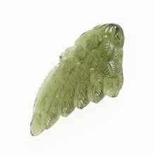 Moldavite in the shape of a wing - glyptic MF26-0312