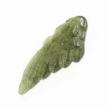 Moldavite in the shape of a wing - glyptic MF26-0312
