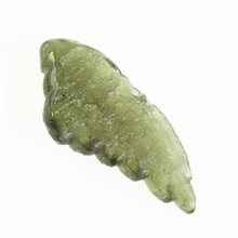 Moldavite in the shape of a wing - glyptic MF26-0312