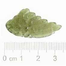 Moldavite in the shape of a wing - glyptic MF26-0312