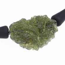 Necklace with moldavite 10529