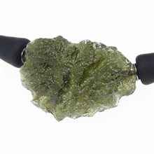 Necklace with moldavite 10529