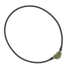 Necklace with moldavite 10529