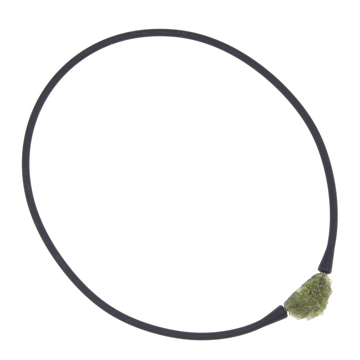 Necklace with moldavite 10529
