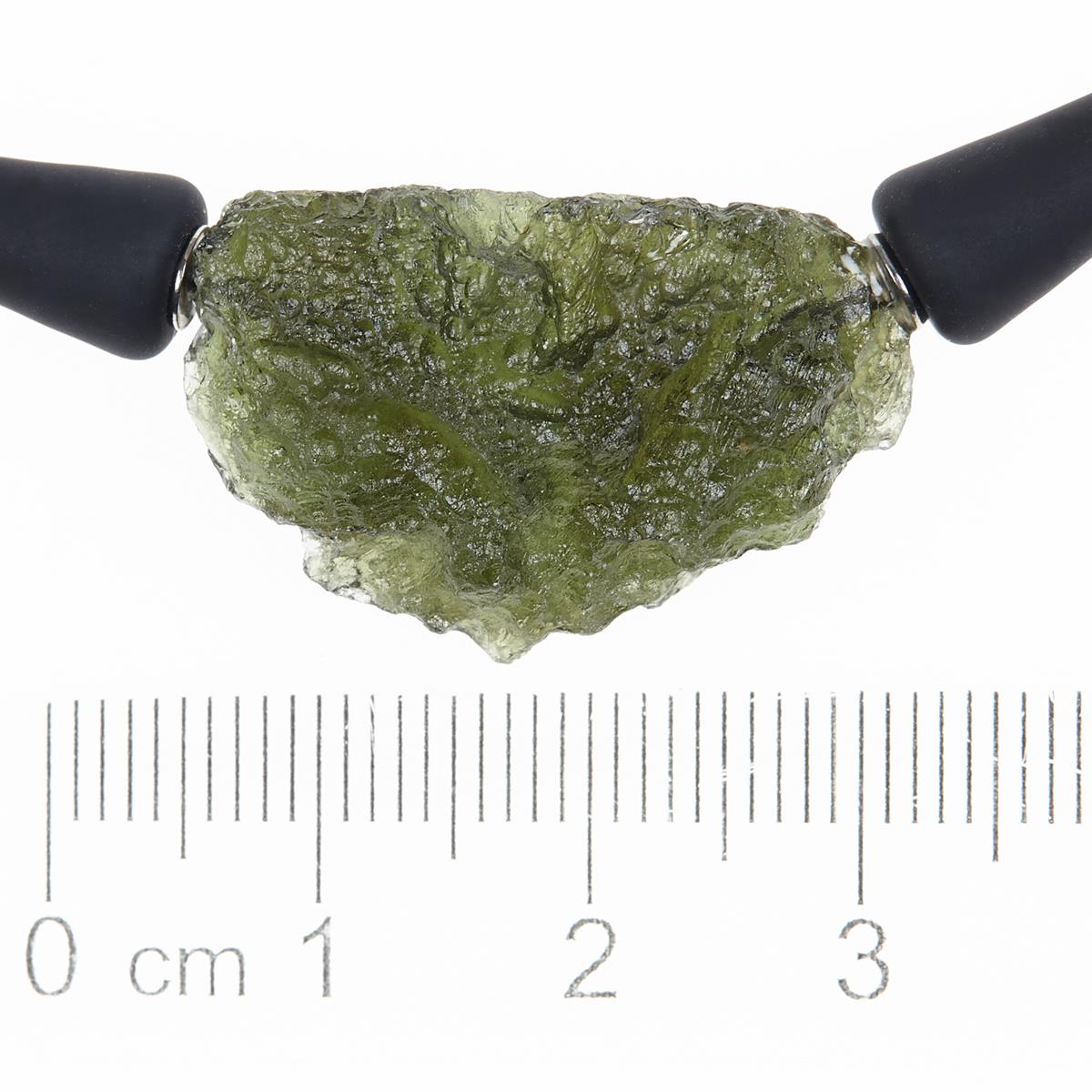 Necklace with moldavite 10529
