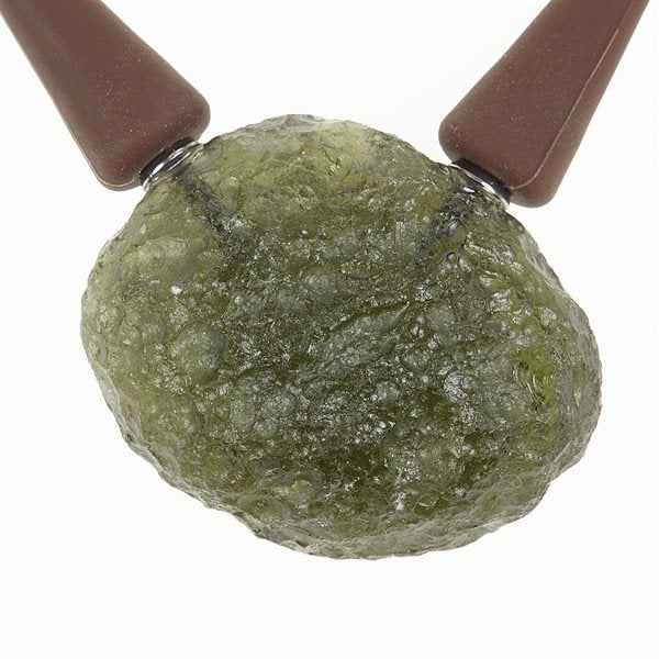 Collana con moldavite 10555