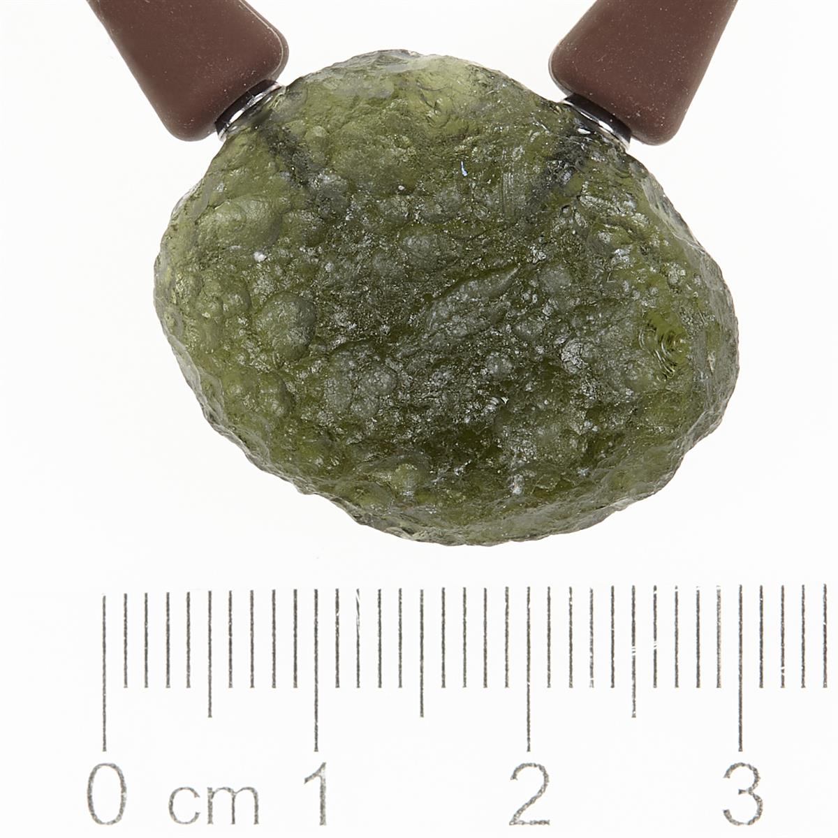 Necklace with moldavite 10555