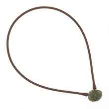 Collana con moldavite 10555