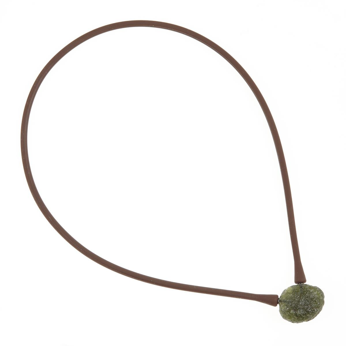 Necklace with moldavite 10555
