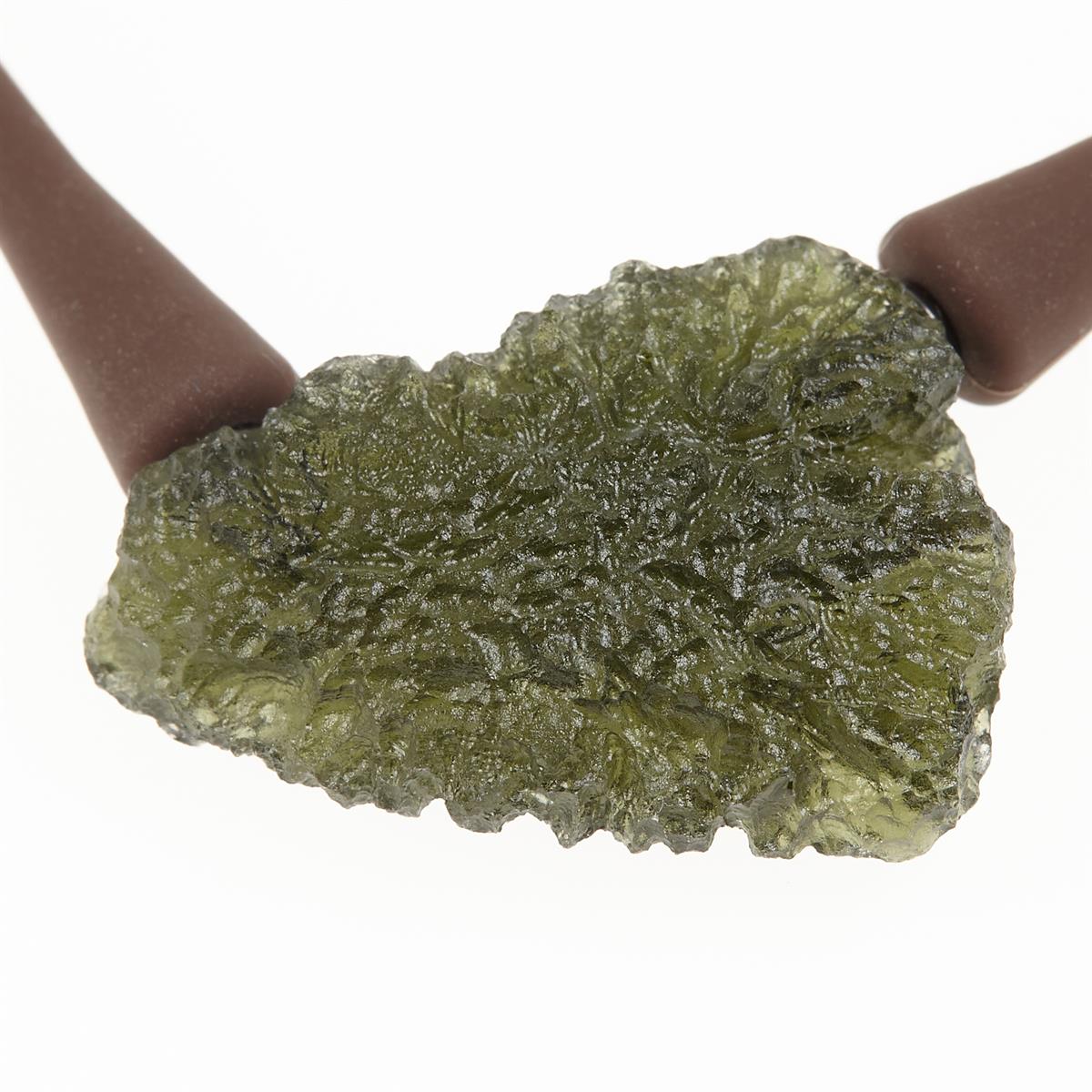 Necklace with moldavite 10559
