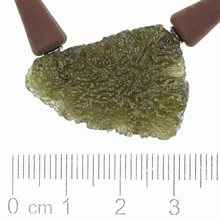 Necklace with moldavite 10559