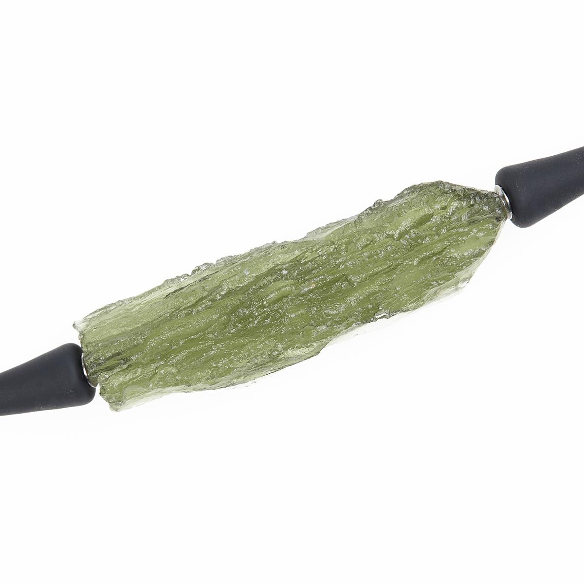 Necklace with moldavite 10628