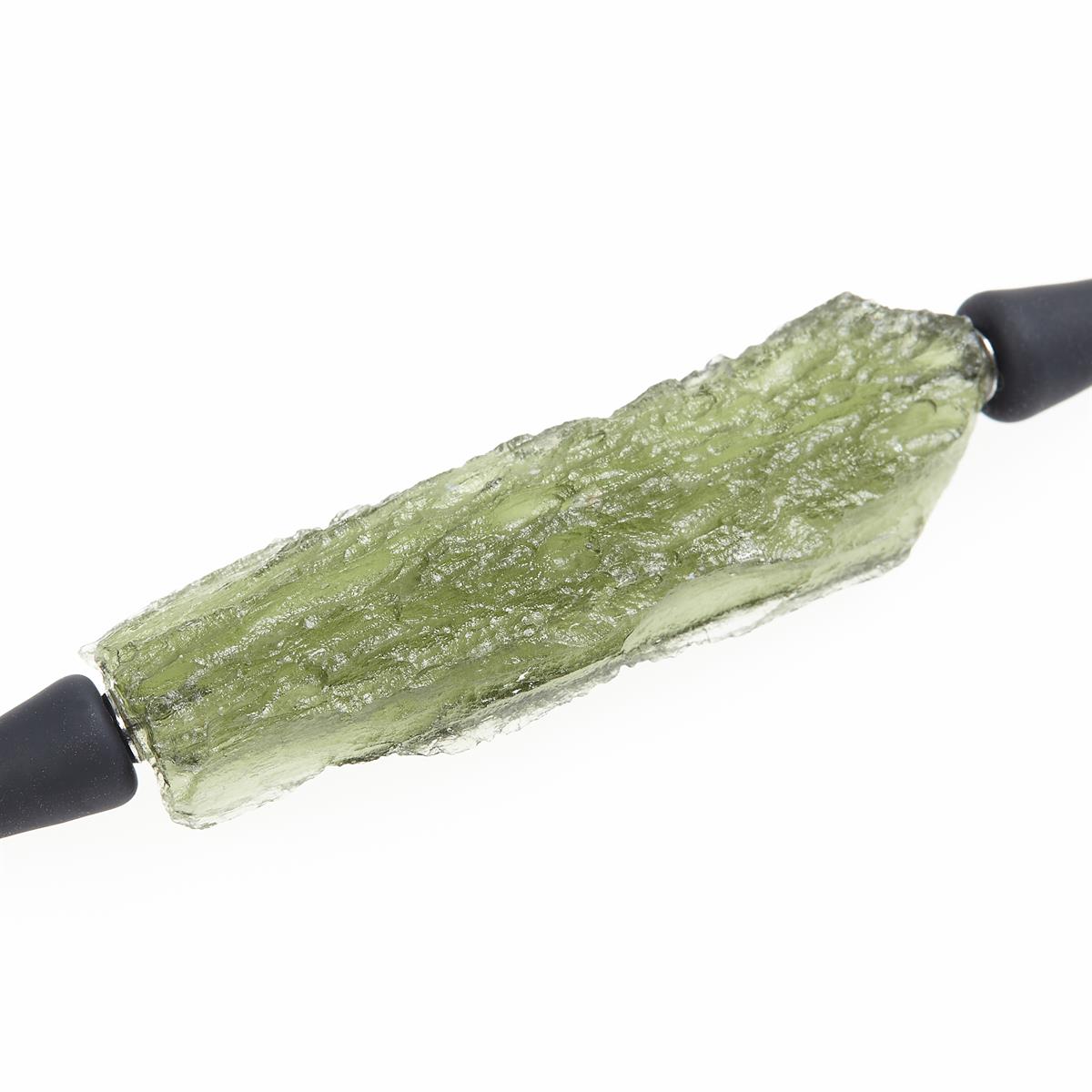 Necklace with moldavite 10628